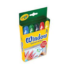 CRAYOLA 5 WASHABLE WINDOW CRAYONS TWISTABLE Fashion