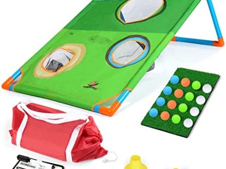 2 IN 1 BACKYARD CORNHOLE GOLF Discount