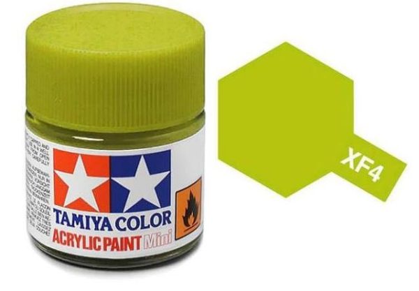 TAMIYA ACRYLIC PAINT MINI XF-4 YELLOW GREEN For Cheap