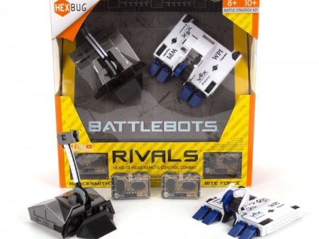 HEXBUGS BATTLEBOTS RIVALS 2 PK BLACKSMITH AND BITE FORCE Online Hot Sale