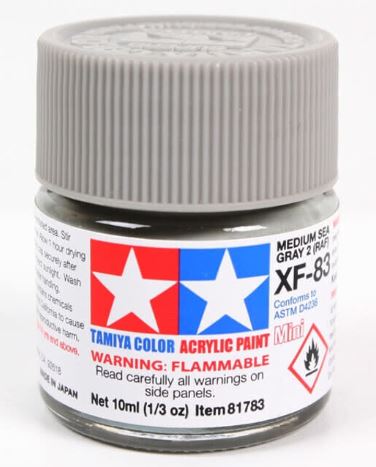 TAMIYA ACRYLIC PAINT MINI XF-83 MEDIUM SEA GRAY 2 (RAF) Online Hot Sale