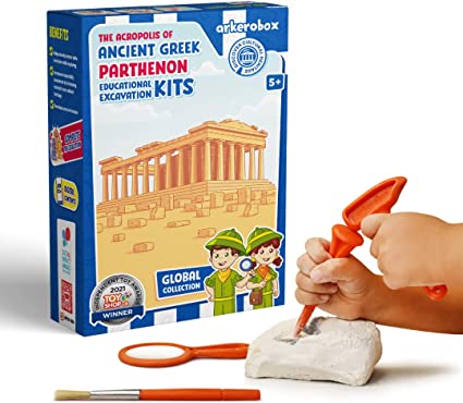 ARKEROBOX  EDUCATIONAL EXCAVATION KIT ANCIENT GREEK - ACROPOLIS OF PARTHENON on Sale