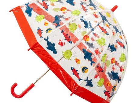 KIDS PVC BIRDCAGE UMBRELLA - FISH For Cheap