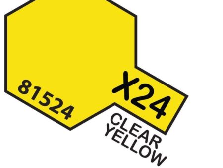 TAMIYA ACRYLIC PAINT MINI X-24 CLEAR YELLOW Discount