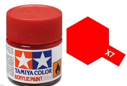 TAMIYA ACRYLIC PAINT MINI X-7 - RED Fashion