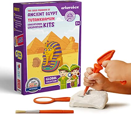 ARKEROBOX  EDUCATIONAL EXCAVATION KIT - ANCIENT EGYPT - TUTANKHAMUN For Discount