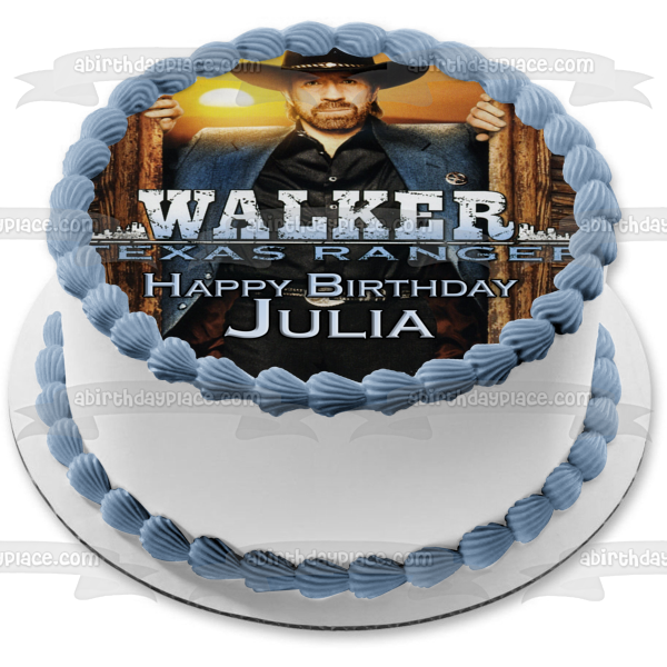 Walker Texas Ranger Sunset Chuck Norris Edible Cake Topper Image ABPID12990 Online