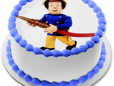 Fireman Sam Fire Hose Edible Cake Topper Image ABPID12068 For Cheap