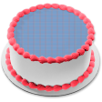 Blue Plaid Pattern Edible Cake Topper Image ABPID13590 Hot on Sale