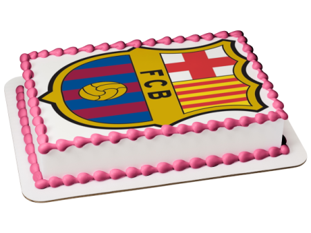 Fcb Barcelona Logo Barça Edible Cake Topper Image ABPID15021 For Sale