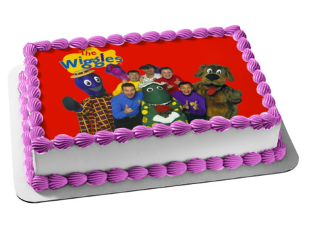 The Wiggles Greg Anthony Murray Jeff Dorothy the Dinosaur Captain Featherswood Edible Cake Topper Image ABPID12750 For Discount