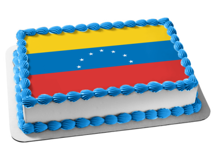 Flag of Venezuela Edible Cake Topper Image ABPID13108 Online now