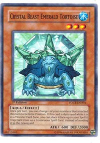 Crystal Beast Emerald Tortoise [FOTB-EN003] Common on Sale