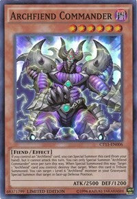 Archfiend Commander [CT11-EN006] Super Rare For Cheap